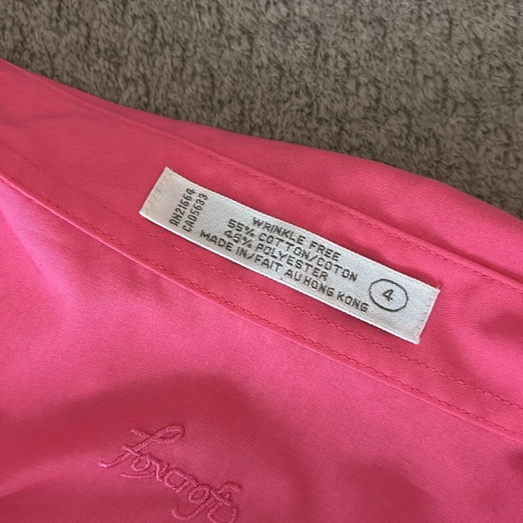 Foxcroft Fuchsia Button-Up Blouse size 4 - Picture 6 of 7